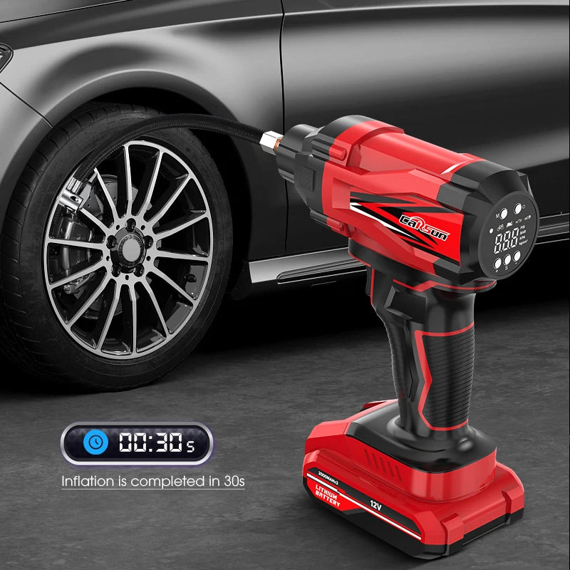 Carsun Car Air Pump Wireless Inflatable Pump Portable Handheld Rechargeable Air Compressor Digital Car Automatic Tire Inflator